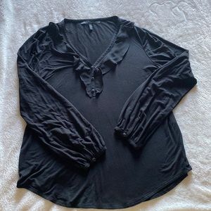 EUC Black blouse with gem detailings